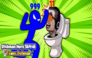 Stickman Hero Skibidi Tower Defense